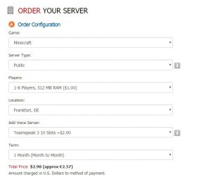 Gameservers.com Minecraft Bestellen